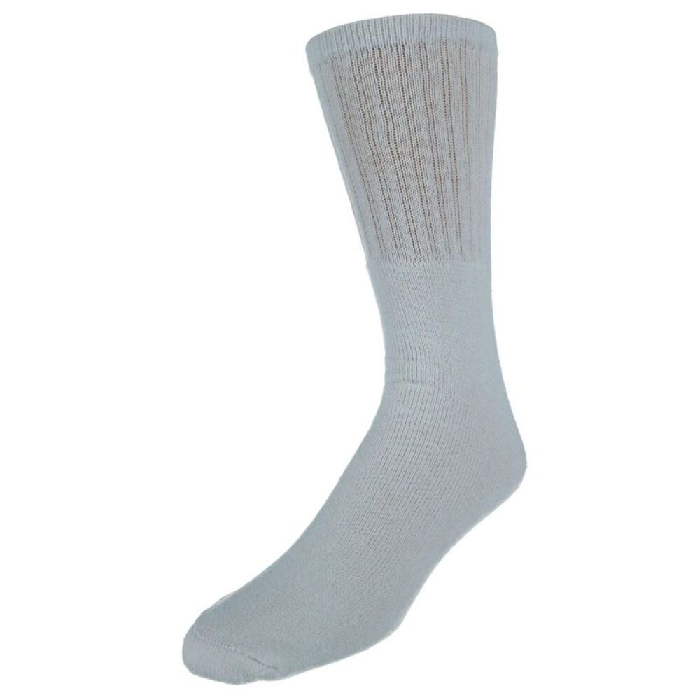 CTM Men's Big and Tall Cotton Blend Casual Tube Socks 4 Pair Value Pack